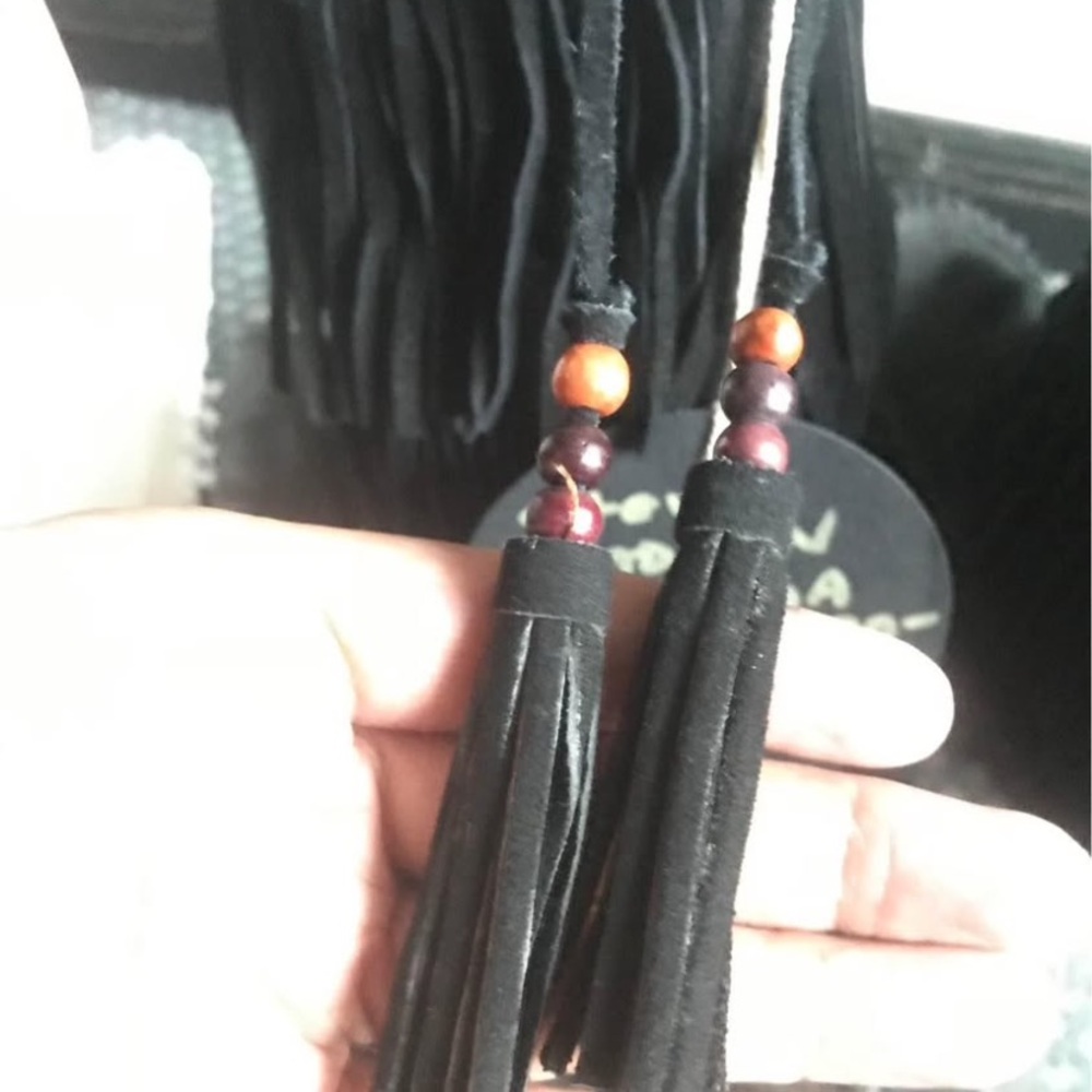 Black Fringe Boots - Picture 5 of 5